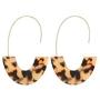 Statement Leopard Jewelry Set for Women Leopard Leather Bracelet Teardrop Drop Dangle Earrings Long Tassel Pendant Necklace Valentines Day Necklace Earrings Gift