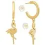 MYEARS Hoop Earrings Gold Half Open 14K Gold Filled Tiny Boho Beach Simple Delicate Handmade Hypoallergenic Jewelry Gift