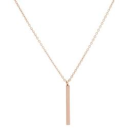 Jude Jewelers Stainless Steel Long Bar Drop Y-Chain Classical Simple Necklace