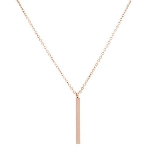 Jude Jewelers Stainless Steel Long Bar Drop Y-Chain Classical Simple Necklace