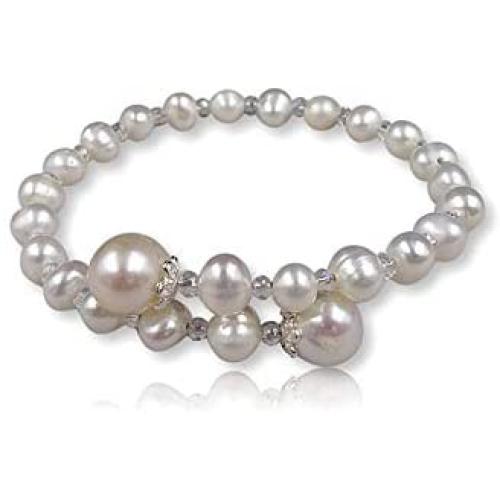 Genuine Cultured Fresh Water Pearl Wrap Style Bracelet