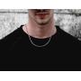Savlano 925 Sterling Silver 1.5mm Italian Solid Figaro Link Chain Necklace Comes Gift Box for Men & Women - Made in Italy