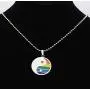 BEKECH Gay Pride Rainbow Yin Yang Charm Necklace Gay & Lesbian LGBT Pride Gifts Rainbow Necklace Wedding Engagement Anniversary Jewelry Gift for LGBT