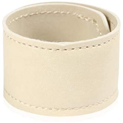 RIAH FASHION Bohemian Animal Print Statement Bracelet - Boho Wrist Cuff Wrap Genuine Leather, Faux Leatherette Leopard Print Calf Hair, Magnetic Buckle Bangle