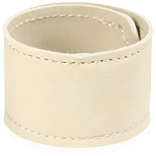 RIAH FASHION Bohemian Animal Print Statement Bracelet - Boho Wrist Cuff Wrap Genuine Leather, Faux Leatherette Leopard Print Calf Hair, Magnetic Buckle Bangle