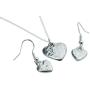 10th Anniversary Pure Tin Pendant and Earring Set