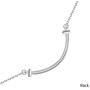 missaqua Curved Bar Necklaces for Women Embellished with Crystals from Swarovski Round Cut Birthstone Delicate Pendant Necklace Birthday Jewelry Gifts