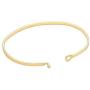Rosemarie Collections Womens Breast Cancer Pink Ribbon Thin Hook Bangle Bracelet Survivor