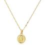 Sewyer Gold Initial Necklace-14K Gold Filled Disc Pendant Capital Letter Personalized Engraved Alphabet Name Choker Handmade Dainty Necklace Gift for Women Girls