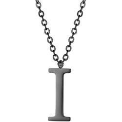PROSTEEL Stainless Steel/Sterling Silver Initial Name Necklace, A to Z Initial Letter Personalized Necklaces for Men Women, Gold/Silver/Black Tone, 16''/20'' Adjustable, Come Gift Box