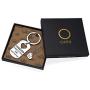 Tstars Gift for Dad Father Daughter Keychain Jewelry Daddys Girl Birthday Necklace Set Fathers Day Jewelry with Gift Box