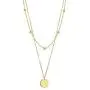 Deerllia Womens Gold Dainty Initial Necklace 18K Gold Plated Coin Pendant Name Layered Jewelry Deerllia Womens Gold Dainty Initial Necklace 18K Gold Plated Coin Pendant Name Layered Jewelry