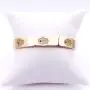 LESLIE BOULES 18K Gold Plated Hamsa Hand Cuff Bracelet for Women Lucky & Protection Jewelry for Her