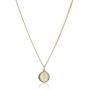 14k Gold-Filled Round Miraculous Medal Madonna Pendant Necklace with Stainless Steel Chain, 20''