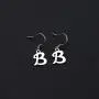 POTIY Silver Initial Earrings Fashion Alphabet Letter Earrings for Women Girls 26 Initials Jewelry Gift POTIY Silver Initial Earrings Fashion Alphabet Letter Earrings for Women Girls 26 Initials Jewelry Gift