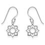 Boma Jewelry Sterling Silver Lotus Dangle Earrings
