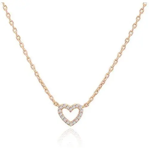 PAVOI 14K Gold Plated Heart Pendant | Layered Necklaces | Gold Necklaces for Women | 18'' Length with a 2'' Extension PAVOI 14K Gold Plated Heart Pendant | Layered Necklaces | Gold Necklaces for Women | 18'' Length with a 2'' Extension