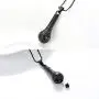 zeqingjw Cremation Jewelry Microphone Urn Pendant Necklace with Note Stainless Steel Keepsake Memorial Ash Jewelry zeqingjw Cremation Jewelry Microphone Urn Pendant Necklace with Note Stainless Steel Keepsake Memorial Ash Jewelry