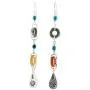 NOVICA Multi-Gem Blue Calcite .925 Sterling Silver Beaded Dangle Earrings, Hill Tribe Adventure