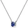 Sterling Silver Genuine or Synthetic Gemstone 7mm Round-cut Dainty Choker Necklace, 13 Inches + Extender Sterling Silver Genuine or Synthetic Gemstone 7mm Round-cut Dainty Choker Necklace, 13 Inches + Extender
