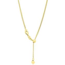 Verona Jewelers 925 Sterling Silver Adjustable Cuban Curb Chain for Women| Bolo Necklace for Women | Thin Adjustable Bolo Necklace| Silver Necklace for Women Teen Girl