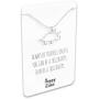Happy Kisses Dinosaur Triceratops Necklace - Cute Pendant Gift for Women or Kids - Sweet & Funny Message Card