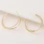 14K Gold Hoop Earrings For Women Open Hoops For Girls Lightweight Chunky Hoop Earrings Fashion Jewelry