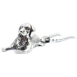 Dog Necklace for Men, Vintage Puppy Dog Pendant Necklace with 25.6” Chain, Cute Dog Totem Amulet Necklace, Hip Hop Necklace, Punk Rock Animal Dog Jewelry for Men Boys, Pet Lovers Gifts