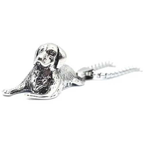 Dog Necklace for Men, Vintage Puppy Dog Pendant Necklace with 25.6” Chain, Cute Dog Totem Amulet Necklace, Hip Hop Necklace, Punk Rock Animal Dog Jewelry for Men Boys, Pet Lovers Gifts