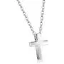 TEMICO Tiny Simple Cross Pendant for Children Boys Girls Stainless Steel Small Necklace with 16'' Chain TEMICO Tiny Simple Cross Pendant for Children Boys Girls Stainless Steel Small Necklace with 16'' Chain