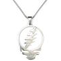 Ann Claridge Stealie Necklace, on 20'' Snake Chain, Pure 304 Stainless Steel, Grateful Dead Head Skull Lightening Bolt Charm Pendant with 20'' Long Chain (50.8cm) Smooth Snake Chain