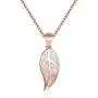 CiNily Opal Leaf/Flower Pendant Necklace for Women Silver Plated Jewelry Gift CiNily Opal Leaf/Flower Pendant Necklace for Women Silver Plated Jewelry Gift