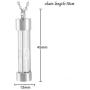 Silver Hourglass Glass Urn Necklace for Ashes Cremation Pendant Memorial Jewelry dad mom