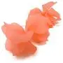 Pink Peach Flower Petal Resin Long Bohemian Drop Dangle Earrings-perfect for gift, women, girls