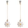 Daisy Flower Stud Earrings.Cute Chrysanthemum Dangle Earring Little Sun Flower Drop Earring for Women Girls Jewelry