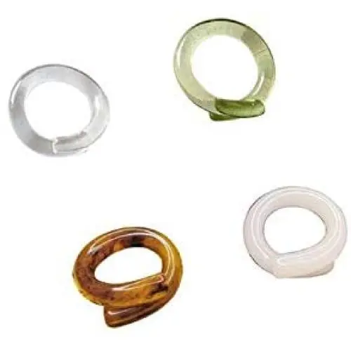Smiling sunflower Transparent Acrylic Color Resin Ring Female Fashion Personality Smiling sunflower Transparent Acrylic Color Resin Ring Female Fashion Personality
