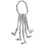 Trustavis Men Womens Halloween Skull Skeleton Hand Bracelet with Ring