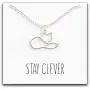 Happy Kisses Fox Necklace – “Stay Clever” Message Pendant – Cute Charm Gift for Any Women or Kid Who Loves Foxes Happy Kisses Fox Necklace – “Stay Clever” Message Pendant – Cute Charm Gift for Any Women or Kid Who Loves Foxes