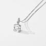 Mints 2ct Morganite Asscher Cut Pendant Necklace Sterling Silver Gemstone Fine Jewelry Women