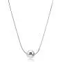 CISHOP Sterling Silver Ball Necklace Simple Polished Dot Pendant Necklace for Women CISHOP Sterling Silver Ball Necklace Simple Polished Dot Pendant Necklace for Women