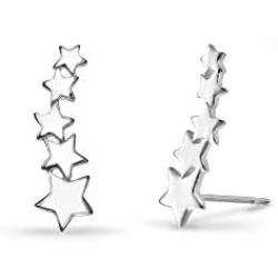 Boma Jewelry Sterling Silver Star Ear Crawler Earrings
