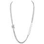 Ingemark Stainless Steel Punk Cuban Chain Necklace for Women Girls Simple Sweet Stylish Link Chain Necklace Jewelry