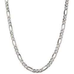 Savlano 925 Sterling Silver 5.5mm Italian Solid Figaro Link Chain Necklace with Gift Box for Men & Women - Made in Italy