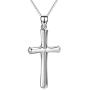 Cross Necklace Sterling Silver Religious Engraved''Faith Hope Love''Pendant Necklace Jewelry for Women Girls Unisex