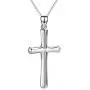Cross Necklace Sterling Silver Religious Engraved''Faith Hope Love''Pendant Necklace Jewelry for Women Girls Unisex