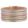 Wrap Leather Magnetic Buckle Chain Bracelets for Women Girls Bangle Jewelry Clasp Handmade Wristbands Gift
