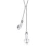 MEALGUET Mens Hip Hop Punk Stainless Steel Headset Design Iced Out Earphone Pendant Necklace Music Novelty Jewelry Gift for Men