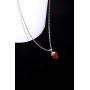 Botrinal Evie Red Heart Necklace Descendants Costume Queen of Hearts Princess Halloween Jewelry for Girls Valentines Gift
