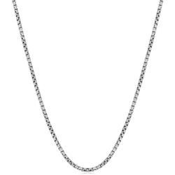 Kooljewelry Sterling Silver 1.2 mm Round Box Chain Necklace (14, 16, 18, 20, 22, 24, 30 or 36 inch)