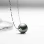 18K Gold Tahitian Single Black Pearl Necklace 10-11mm Real South Sea Cultured Pearl Pendant Jewelry Gifts for Women - White Gold/Rose Gold/Yellow Gold 18K Gold Tahitian Single Black Pearl Necklace 10-11mm Real South Sea Cultured Pearl Pendant Jewelry Gifts for Women - White Gold/Rose Gold/Yellow Gold
